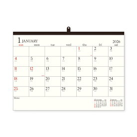 【お買い得品】新日本カレンダー 2026年エトランジェディコスタリカ 壁掛けカレンダー A2 シンプル EDC-4711