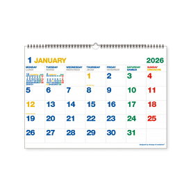 【お買い得品】新日本カレンダー 2026年エトランジェディコスタリカ壁掛けカレンダー A3 ビジブル 月曜始まり EDC-4723