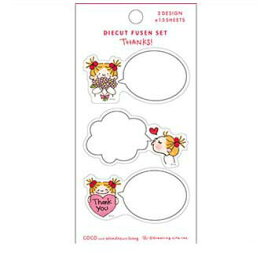 【お買い得品】グリーティングライフ COCO ココちゃん トーキングココふせんセット Thanks! 吹き出し付箋 RYPG-606