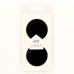【お買い得品】カモ井加工紙 mt CASA seal マットブラック シール:φ50mm:5シート(10ピース) MTCDS011
