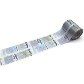 【お買い得品】カモ井加工紙 mt wrapping 掛け紙 英字新聞(60mm×10m巻) ラッピングシリーズ MTKAKE01