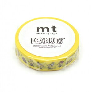【お買い得品】カモ井加工紙 マスキングテープ mt ex Peanuts ウッドストックの仲間たち スヌーピー 10mm×7m巻 MTPNUT10