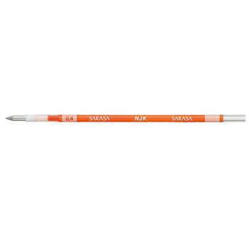 【お買い得品】ゼブラ NJK-0.4 ボールペン替芯 レッドオレンジ RNJK4-ROR・50個までメール便可