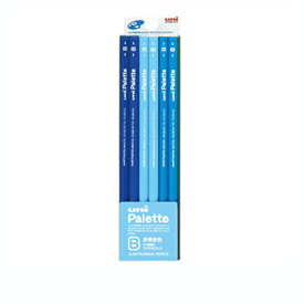 【お買い得品】三菱鉛筆 鉛筆 ユニパレット 6角 パステルブルー B 1ダース(12本入り) K5560B
