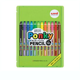 【お買い得品】三菱鉛筆 色鉛筆 ポンキー12色セット K800PK12CLT