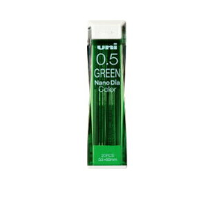 【お買い得品】三菱鉛筆 ユニ ナノダイヤカラーシャープ替芯 0.5mm グリーン 緑 U05202NDC.6・50個までメール便可