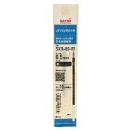 【お買い得品】三菱鉛筆 多色多機能ボールペン用リフィル ジェットストリーム 0.5mm 黒 替芯 SXR8005K.24