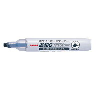 【お買い得品】三菱鉛筆 ホワイトボードマーカー ユニお知らセンサー中字角芯 黒 PWB-120-5K.24・20個ま…