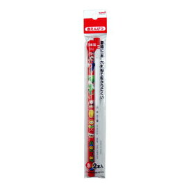 【お買い得品】三菱鉛筆 学童 スーパーマリオ 色鉛筆 2本パック 赤 K881SMS52P
