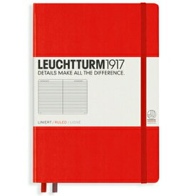 【お買い得品】ロイヒトトゥルム1917 ノートブック ハードカバー ミディアム A5 横罫 レッド NotebooksMedium 332933