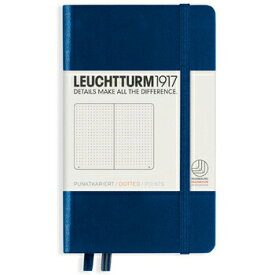 【お買い得品】ロイヒトトゥルム1917 ノートブック ハードカバー ポケット A6 ドット ネイビー NotebooksPocket 342921