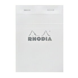 【お買い得品】RHODIA ブロックロディア No.13 方眼 (A6) ホワイト メモ帳 cf13201・4個までメール便可