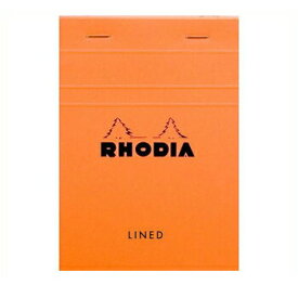 【お買い得品】RHODIA ブロックロディア ライン No.13 横罫 (A6) オレンジ メモ帳 cf13600・4個までメール便可