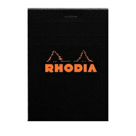 【お買い得品】RHODIAブロックロディア No.12 ブラック メモ帳 cf122009・8個までメール便可