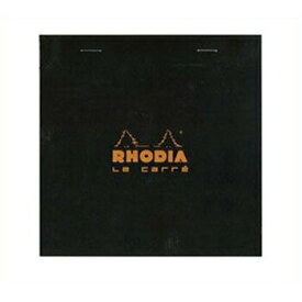 【お買い得品】RHODIA ブロックロディア No.148 ル・キャレ ブラック メモ帳 cf148209