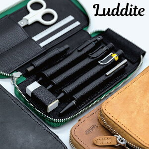 ラダイト マヤ レザー ラウンドジップ ペンケース MAYA Leather 筆入れ Luddite かっこいい 革 シボ ウェットフィール なめし革 文房具 文具