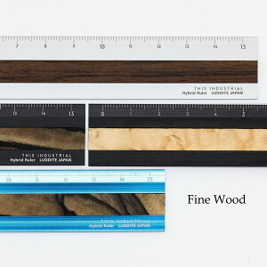 _Cg  nCubg K THIS INDUSTRIAL Fine Wood Hybrid Ruler Luddite [  A~   