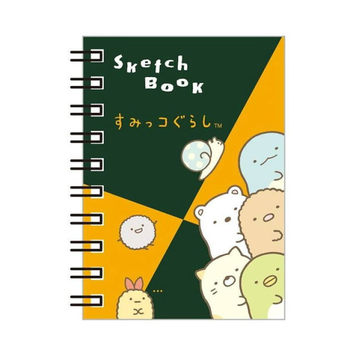 楽天市場 すみっコぐらし ミニミニスケッチブック 集合柄 縦 5402 サンエックス 文房具 グッズ お絵かき デッサン マインドマップ スケッチ 持ち運び 携帯 ノート かわいい キャラクター 人気 おすすめ プレゼント 女の子 ペンギン 小学生 すみっこぐらし とかげ Mh