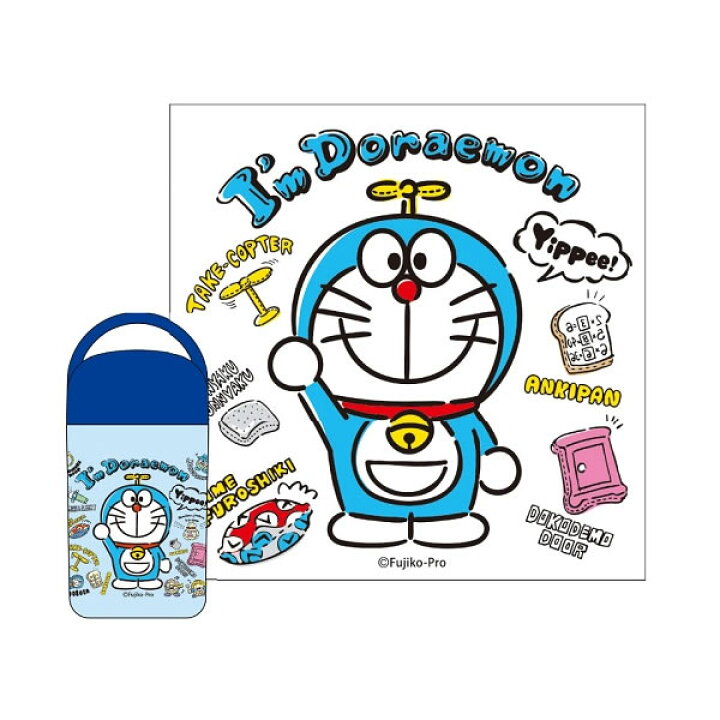 楽天市場 P ドラえもん I M Doraemon ぬいぐるみいっぱい ケース付おしぼり 74 スケーター Oa5 5174 ペンポート