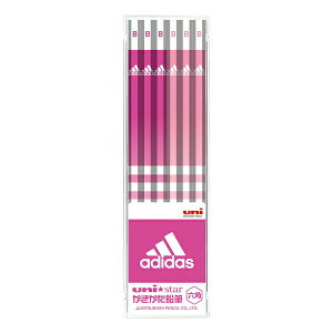 アディダス 鉛筆 ピンク uniP star B 1572 P 三菱鉛筆 adidas 人気 おすすめ 女の子 新入学 新学期 文房具 文具 筆記具 US1073