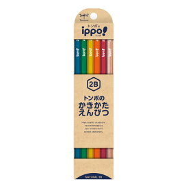 ippo!　かきかたえんぴつ　2B　ナチュラル　2384　トンボ鉛筆　KB-KNN04-2B