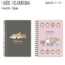 リラックマ B6SPノート Favorite Things サンエックス シンプル メモ メッセージ 手紙 かわいい NY40501 NY40502