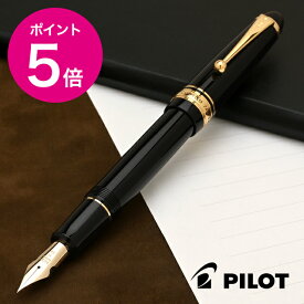 【エントリーでP5倍！4/24-27】 パイロット 万年筆 カスタム743 ブラック PILOT CUSTOM 大型14金ペン先 パイロット万年筆 高級 名入れ プレゼント 男性 女性 誕生日 母の日 父の日