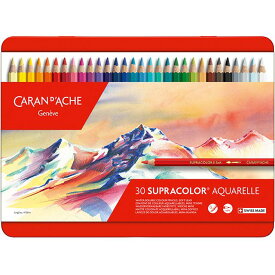 カランダッシュ 色鉛筆 スプラカラーソフト水溶性色鉛筆 3888-330 30色（缶入）色鉛筆 色えんぴつ 水彩 水彩色鉛筆 ギフト 子ども 大人の塗り絵 母の日 プレゼント