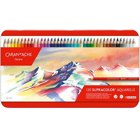 【5/25は最大P5倍！】カランダッシュ 色鉛筆 スプラカラーソフト水溶性色鉛筆 3888-420 120色（缶入）水彩色鉛筆