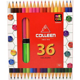 【6/10は最大P5倍！】コーリン色鉛筆 787六角 18本36色紙箱入り色鉛筆 787-18/36 色鉛筆 36色