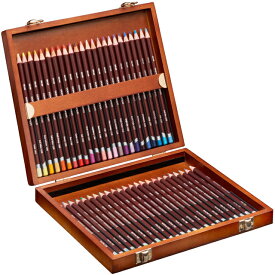 【6/10は最大P5倍！】DERWENT（ダーウェント）色鉛筆 カラーソフト 2301660 48色セット ウッドボックス DERWENT 油性色鉛筆 塗り絵