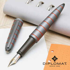 【10/30は最大P5倍!】 ディプロマット 万年筆 エロックス グレーオレンジ DIPLOMAT プレゼント ギフト 誕生日 男性 女性 冬ギフト