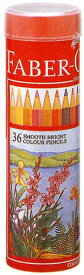 ファーバーカステル 色鉛筆 36色（赤色丸缶入） TFCB-CPK/36C