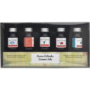 万年筆 インク エルバン ボトルインク ミニインクコフレ トラディショナル サマー HB18502 5色セット 冬ギフト