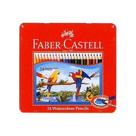 ファーバーカステル 水彩色鉛筆 24色 赤色缶入 TFCB-WCP/24C FABER-CASTELL プレゼント 母の日 ギフト プレゼント 母の日