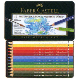 FABER-CASTELL ファーバーカステル 水彩色鉛筆 アルブレヒト デューラー水彩色鉛筆 117512 12色（缶入） プレゼント 母の日