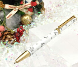 ボールペン IWI アイダブリューアイ クリスタル キャンディバー ボールペン クリスマス限定品 ホワイト IWI-9S521-9Gボールペン 限定品 かわいい プレゼント 母の日