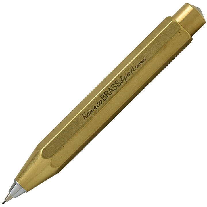 楽天市場】名入れ カヴェコ ペンシル 0.7mm ブラススポーツ S/BRSP-BR 