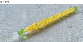 【5/20は最大P5倍！】【あす楽】 ガラスペン 日本製 コケシ リボンケーン Lollipop Long Kokeshi ガラス つけペン ハンドメイド 手づくり