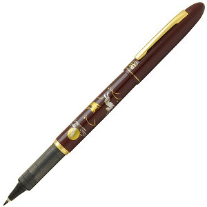 呉竹 万年毛筆 蒔絵物語 手紙ペン うさぎ 臙脂 ER187-510 冬ギフト