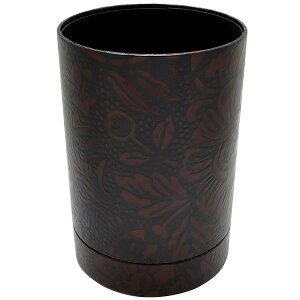 ペン立て リンデン ペンスタンド ウルシック ペンスタンド 花柄(茶)HPS-1 冬ギフト