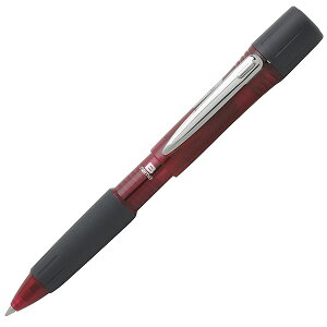 三菱鉛筆 ネームペン 印鑑付ボールペン SH-1002T-15 透明赤 プレゼント ギフト