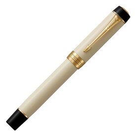 【万年筆 名入れ】パーカー PARKER　万年筆　デュオフォールド クラシック 　アイボリー＆ブラックGT　センテニアル　193139 【 プレゼント ギフト 】【ペンハウス】 (90000)