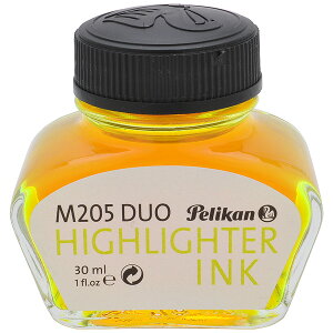【10/30は最大P5倍!】 万年筆 インク ペリカン 特別生産品 M205 DUO イエローデモンストレーター用 ハイライターインク 30ml PELIKAN ガラスペンにもおすすめ プレゼント 男性 女性 誕生日 冬ギフ