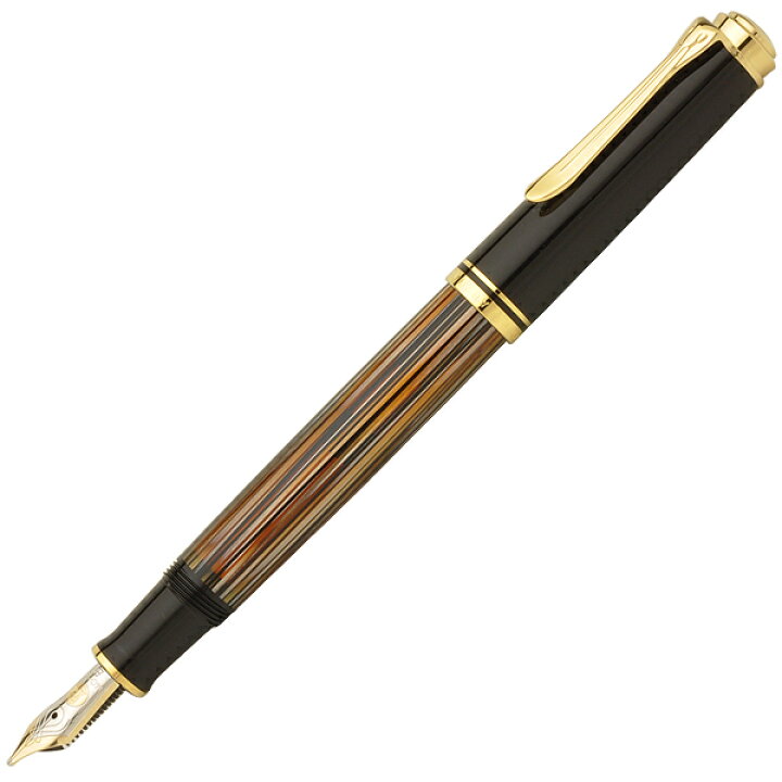 レア•限定生産品】Pelikan ペリカン スーベレーン M400 茶縞 EF 