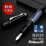 ペリカン 特別生産品 万年筆 M101N グレー/ブルー PELIKAN ペリカン万年筆 高級 プレゼント 男性 女性 誕…