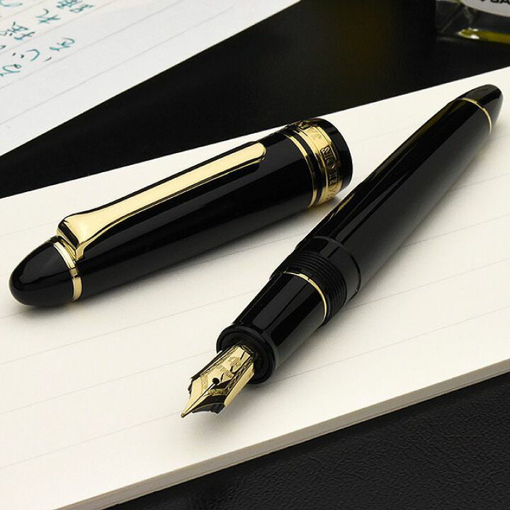SAILOR セーラー FOUNDED 1911 H-M 万年筆 ブラック×ゴールド 持ちこん 