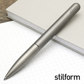 【6/10は最大P5倍！】【あす楽】 ボールペン stilform スティルフォーム Pen Titanium Matte 200036 ボールペン プレゼント 男性 女性 誕生日 人気 バレンタイン クリスマス ホワイトデー スティルフォームボールペン 就職祝い 入学祝い