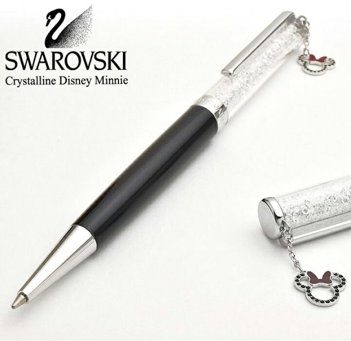楽天市場 あす楽対応 スワロフスキー ボールペン Crystalline チャームペン Disney Minnie Swarovski 女性 レディース ジュエリー ボールペン プレゼント キラキラ かわいい 可愛い おしゃれ 高級ボールペン 文具 文房具 万年筆 ボールペンのペンハウス