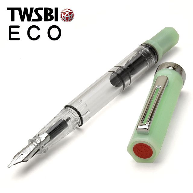 TWSBI（ツイスビー） 万年筆 ECO ジェイド M74489 エコ 新品 プレゼント 透明軸 スケルトン 高級 ギフト お祝い 記念品 文房具 高級万年筆 高級筆記具